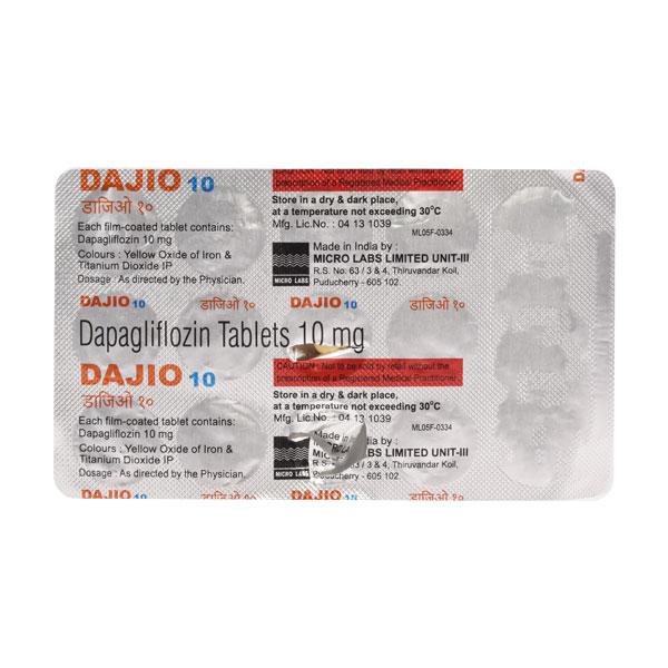 DAJIO 10 Tablet 15's - Diabetes-Ant