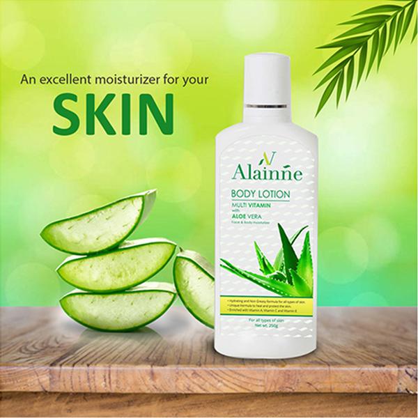 Alainne Multi Vitamin with Aloe Vera Body Lotion 250 gm - Creams/Oils/Lotions
