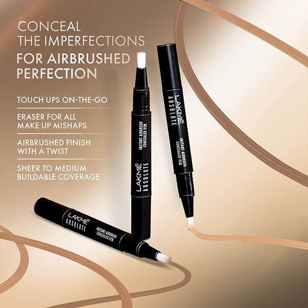 Lakme Absolute Instant Airbrush Concealer Pen - Walnut 1.8 gm - Concealer