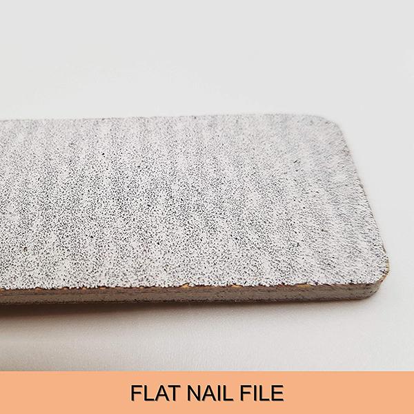 Majestique Flat Nail File Double Sides for Perfectly Shaped and Smooth Nails - Color May Vary 1's - Manicure & Pedicure Kits