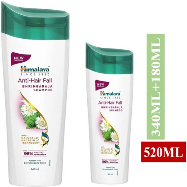 Himalaya Anti Hair Fall Shampoo - Bhringaraja 340 ml + Free Himalaya Anti Hair Fall Shampoo - Bhringaraja 180 ml 1 s