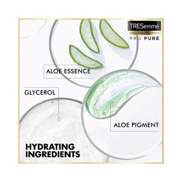 Tresemme Pro Pure Moisture Boost Shampoo with Aloe Essence, Sulphate Free & Paraben Free 390 ml - Shampoos