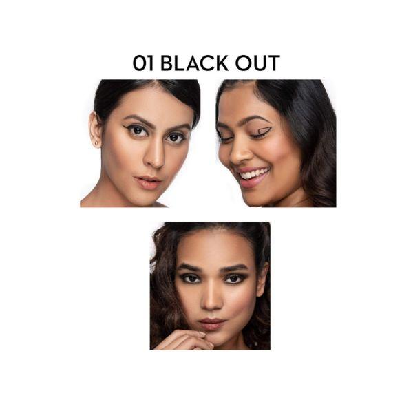 Sugar Cosmetics Kohl Of Honour Intense Kajal 01 Black Out 0.25 gm each 2's - Kajal & Kohls