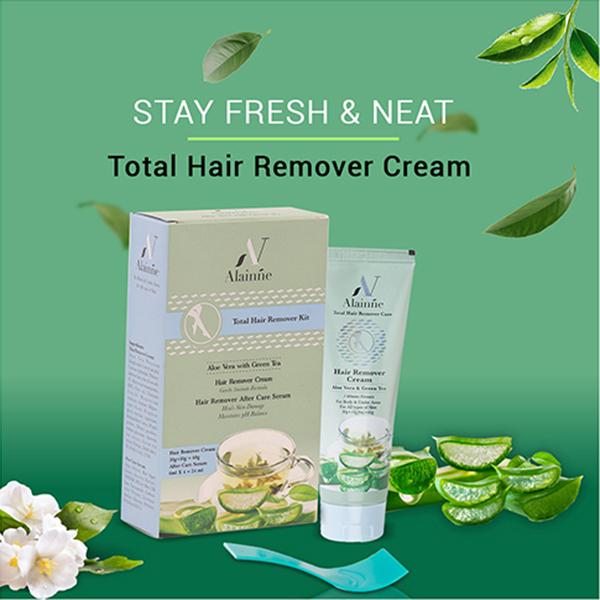 Alainne Aloe Vera and Green Tea Hair Remover Kit 60G 2's - Others