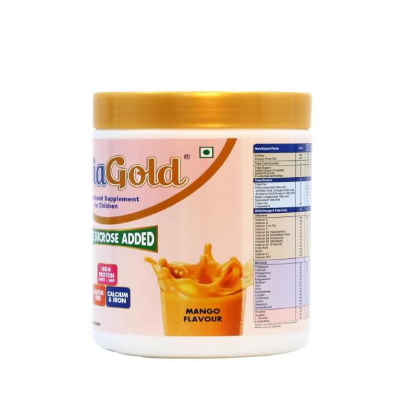 PediaGold Zero Added Sucrose Complete Nutrition Powder for Children - Mango Flavour 400 g - Protein Drink
