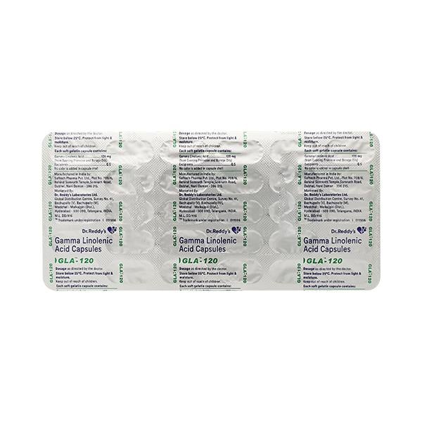 GLA 120mg Capsule 30'S - Nootropics And Neurotrophics