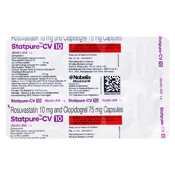 STATPURE CV 10 Capsule 10's - High Cholesterol-Dys