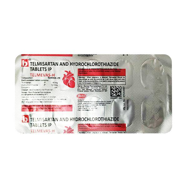 TELMEVAS H Tablet 10's - Hypertension-Ang