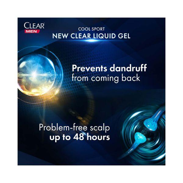 Clear Men Cool Sport Menthol Anti-Dandruff Shampoo Removes Grease 310 ml - Shampoos