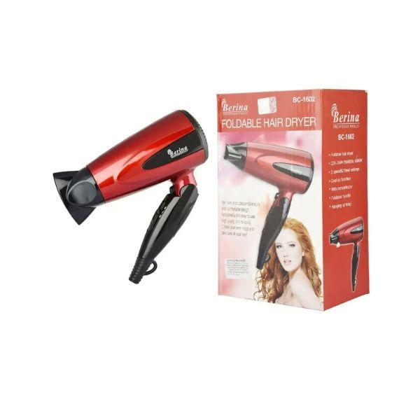 Berina Small Hair Dryer BC-1602 (1600W) 500 gm - Hair Dryers