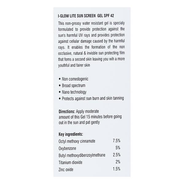 I GLOW LITE SPF 42 Sunscreen Gel 60ml - Sunscreen Preparations-Oth