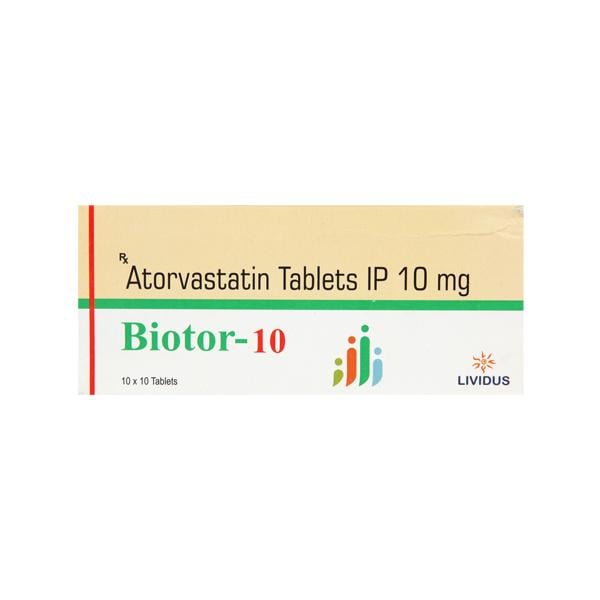 Biotor 10mg Tablet 10'S - High Cholesterol-Dys