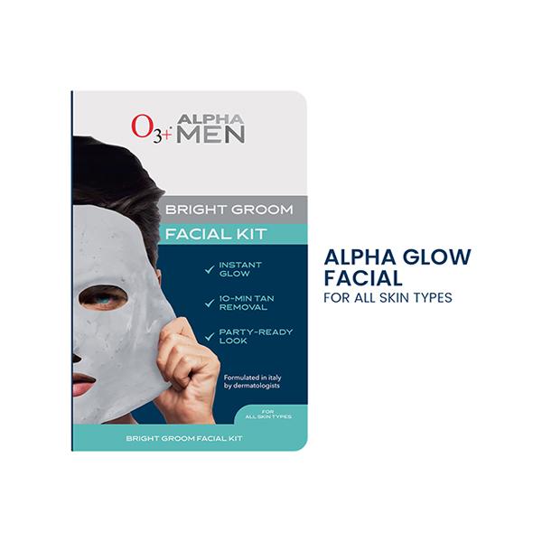 Netmeds | O3+ Alpha Men Bright Groom Facial Kit 1's