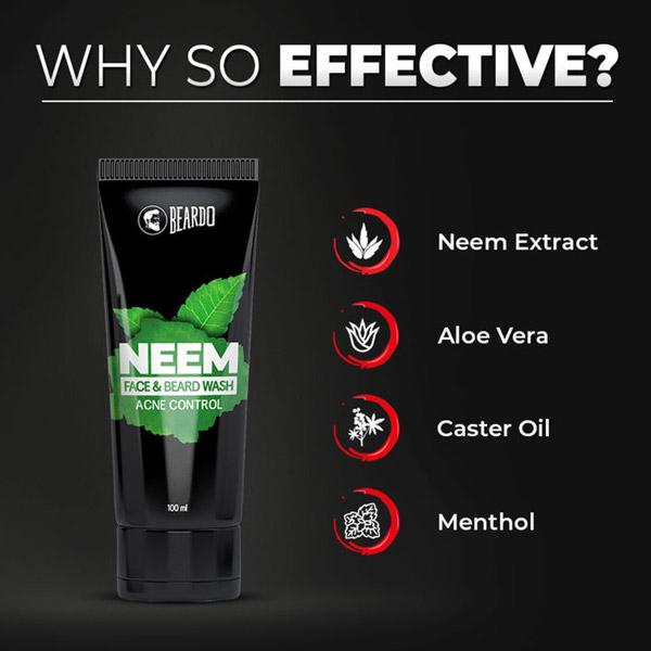 Beardo Acne Control - Neem (Combo) - Face Wash & Cleansers