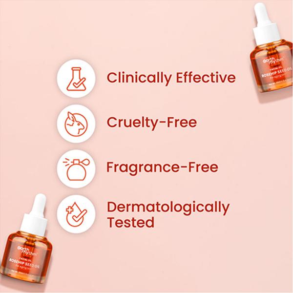 Earth Rhythm Rosehip Seed Facial Oil 20 ml - Face Oils