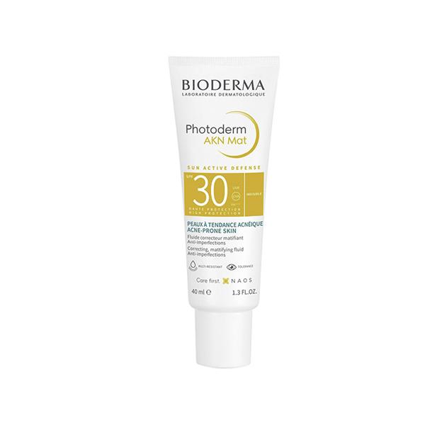Netmeds | Bioderma Photoderm AKN Mat SPF 30 Matifying Aanti-Blemish Sunscreen Cream 40 ml