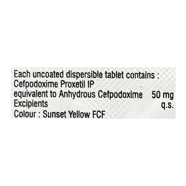 Gudcef 50mg Tablet 10'S - Bacterial Infections-Cep