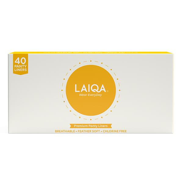 LAIQA Pantyliners for Everyday Freshness Made with Natural Fibers 40's