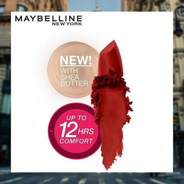 Maybelline New York Color Sensational The Creamy Mattes 677 Noho Amber 3.9gm - Lipsticks