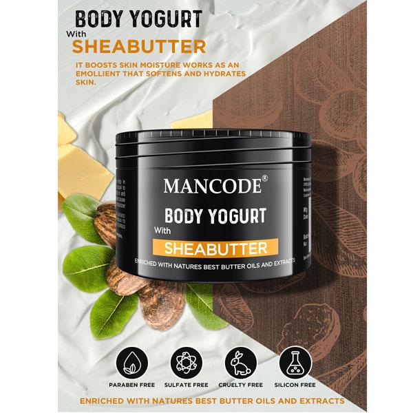 Mancode Shea Butter Body Yogurt 100 gm - Lotions & Creams