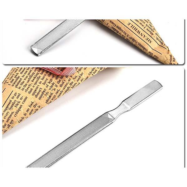 Bronson Professional Nail Filer and Buffer Double Sided Stainless Steel Pedicure Manicure Nail Tool 1's - Nail Care