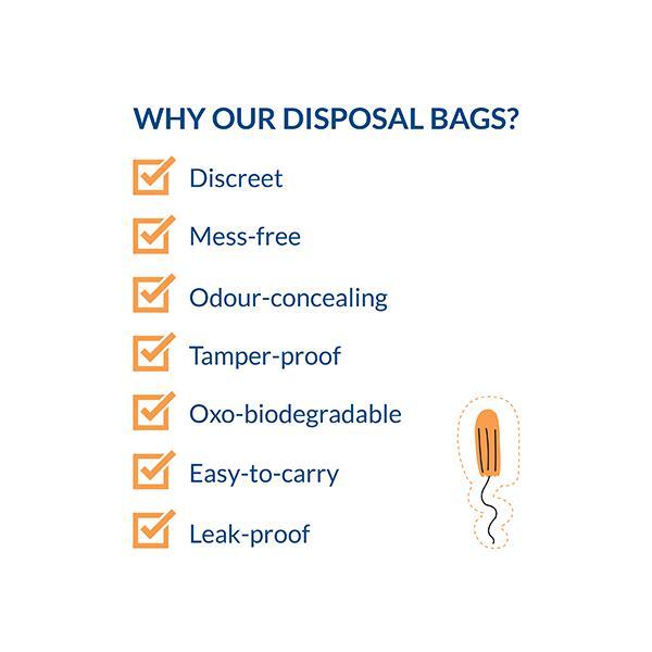 Sirona Discreet Disposal Bags for Tampons and Condoms 50's - Tampons