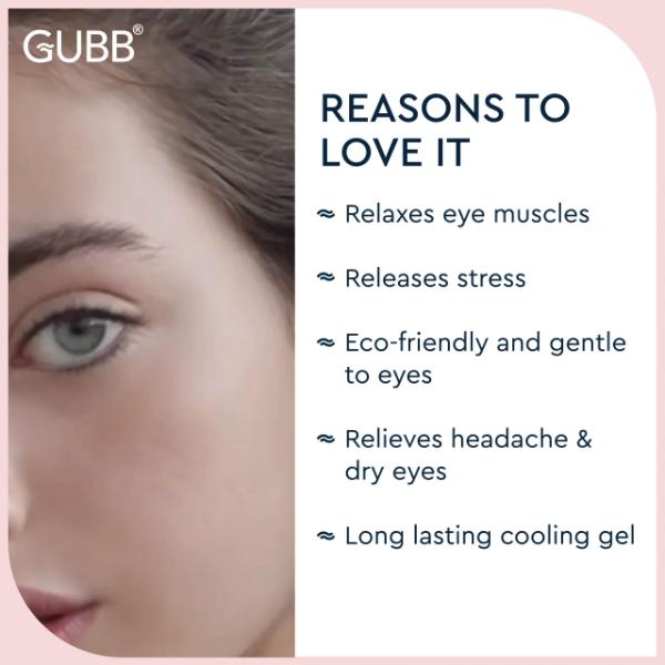 GUBB Soothing Eye Mask , Relaxing Eye Mask with Gel Beads - Pink 1's - Eye Masks