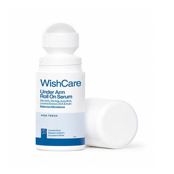 Netmeds | Wishcare Aqua Fresh Underarm Roll On Serum - Reduces Pigmentation & Prevents Body Odour (50ml)