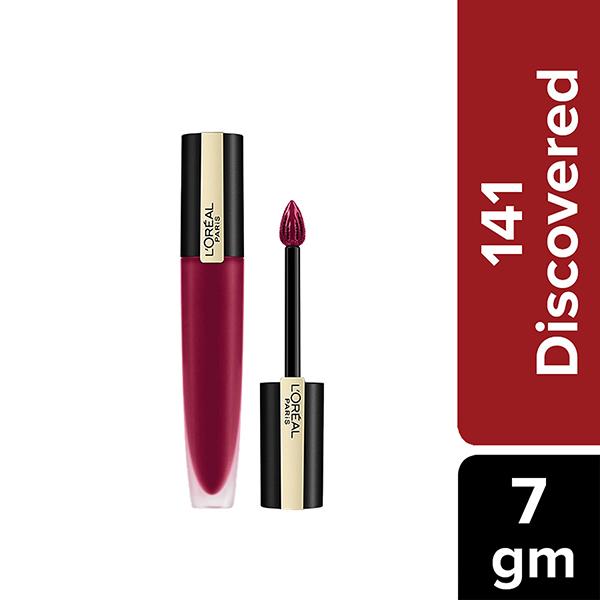 Netmeds | L'Oreal Paris Rouge Signature Matte Liquid Lipstick, 141 Discovered 10 ml