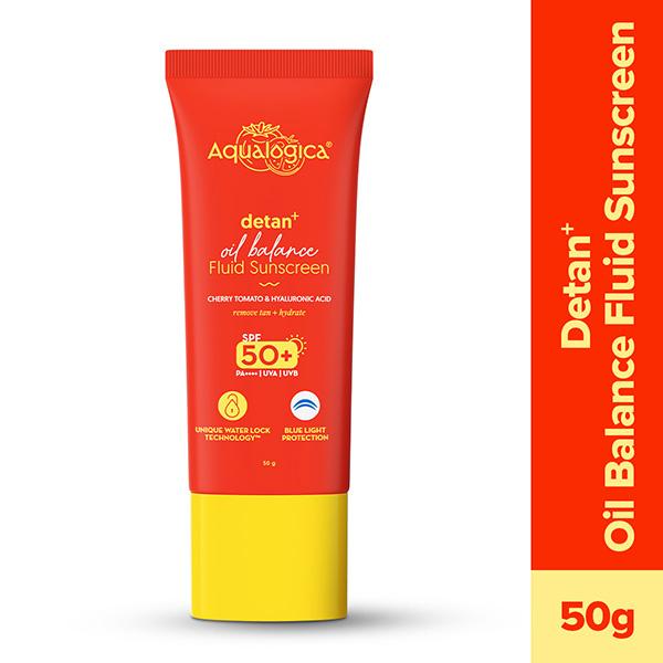 Netmeds | Aqualogica Detan+ Oil Balance Fluid Sunscreen 50 gm