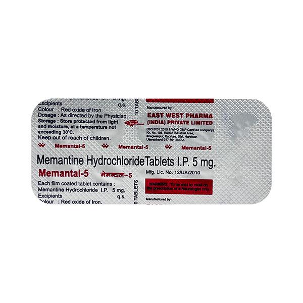 Netmeds | Memantal 5mg Tablet 10'S