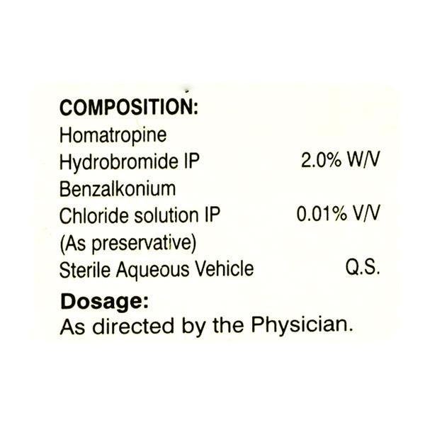HOMACID Eye Drops 5ml - Mydriasis