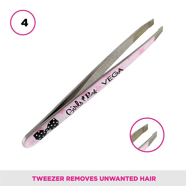 Vega D'Zyner Beauty Set - Tools (BS-02) 6's - Tweezers