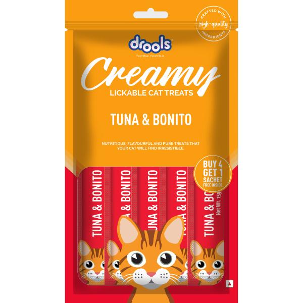 Netmeds | Drools Creamy Lickable Cat Treats - Tuna & Bonito (Buy 4 Get 1) 1's