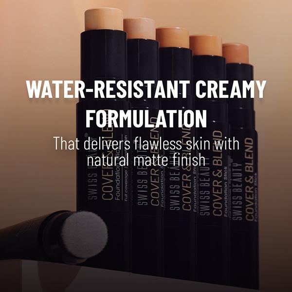 Swiss Beauty Cover and Blend Foundation Stick -Fair Buff 12 gm - Foundation