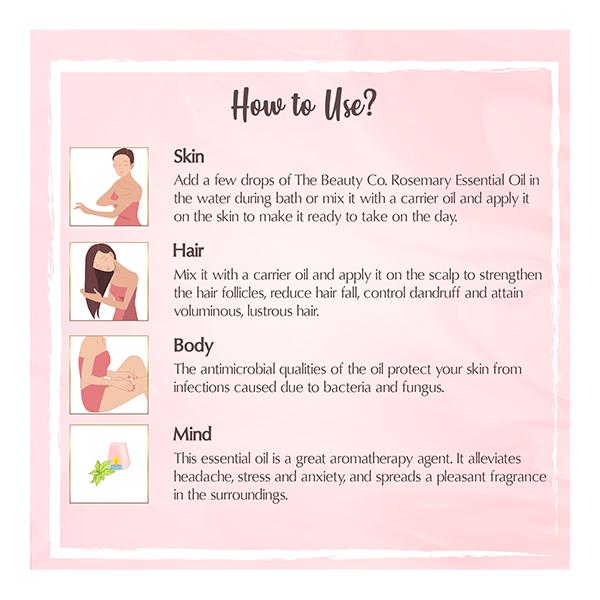 The Beauty Co. Essential Body Oil - Rosemary 15 ml - Lotions & Creams