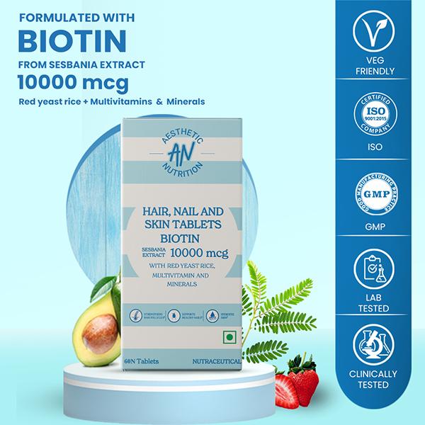 Aesthetic Nutrition Hair, Skin and Nail Tablets - The Ultimate Beauty Booster 60 Tablets 1's - Multi-Vitamins