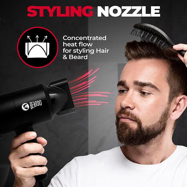 Beardo Styling Gun Ultra Compact Hair Dryer 1's - Rollers & Curlers