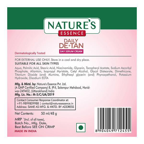 Nature's Essence Daily De-Tan Serum - Day Cream 100 gm - Day Cream