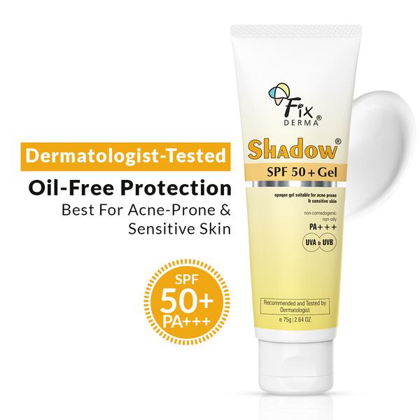 Netmeds | Fixderma Shadow Sunscreen SPF 50 + Gel Sun Screen Protector 40 gm