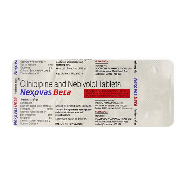 Nexovas Beta Tablet 10'S - Hypertension-Bet