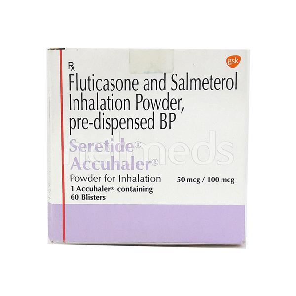 Seretide 50/100 Accuhaler 60 Blisters 1's - Asthma/COPD-Ast