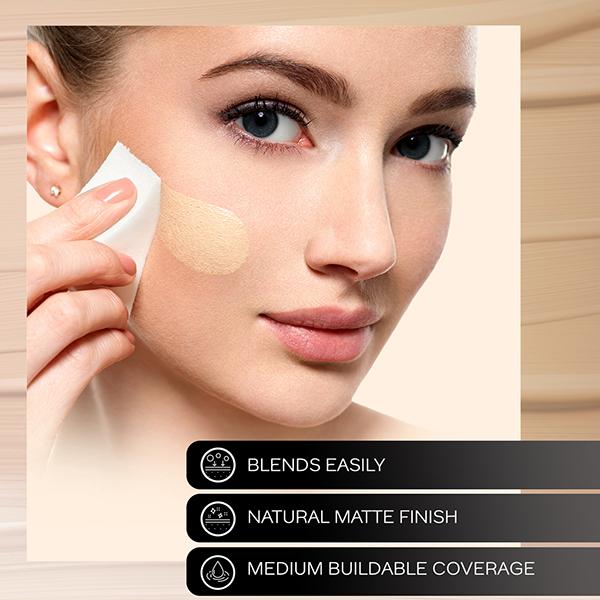 FACES CANADA 3in1 All Day Hydra Matte Foundation + Moisturizer + SPF 30 Medium Natural 022 15 ml - Foundation