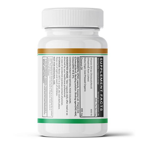 Inlife Vitamin D3 5000 IU Vegan Capsule 30's - Multi-Vitamins