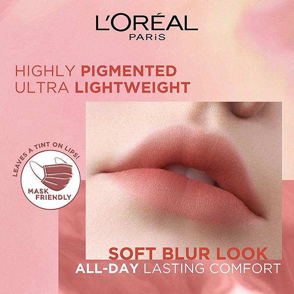 L'Oreal Paris Chiffon Signature Liquid Lipstick, 224 Roll 7 ml - Liquid Lipsticks