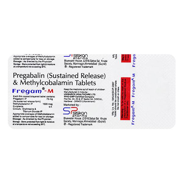 FREGAM M Tablet 10's - Neuropathic Pain-Dru