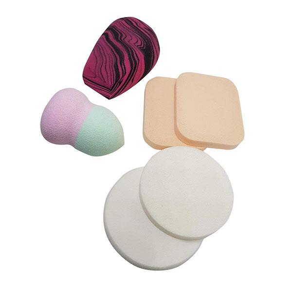Bronson Professional 6 in 1 makeup blender sponge set and Puff set for make up 1's - Loofahs & Sponges