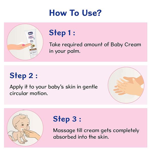 Chicco Baby Moments Baby Cream With Argan Oil and Avocado Butter 200 gm - Creams, Lotions & Oils