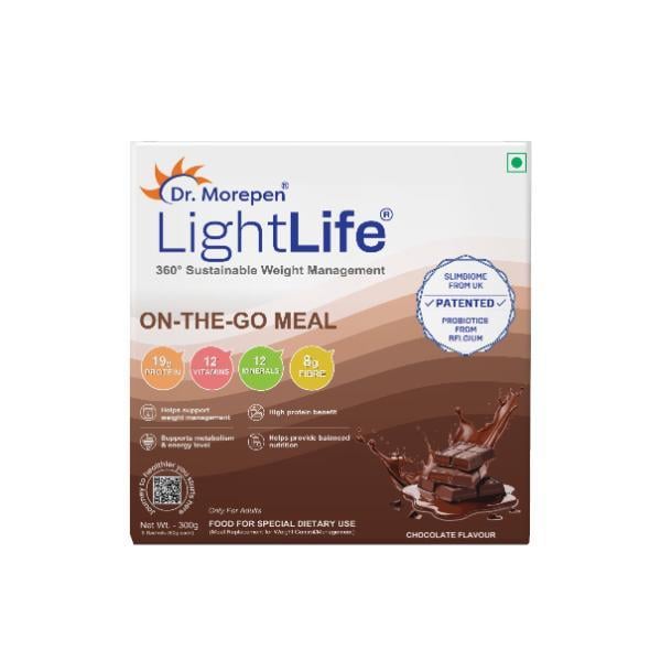 Netmeds | Dr. Morepen LightLife On-The-Go Meal Sachets (Pack Of 5 x 60 g )