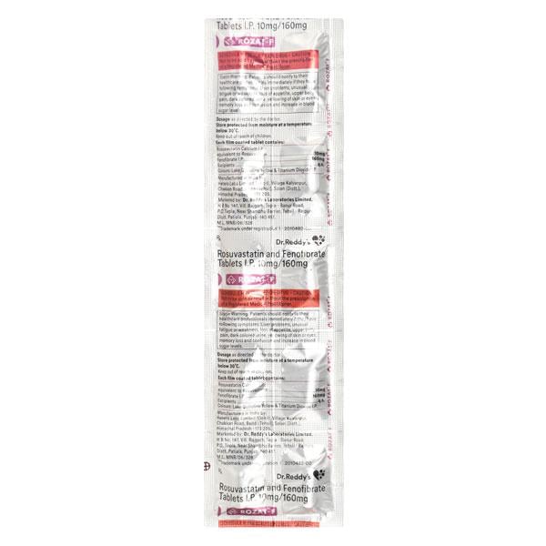 Rozat F 10mg Tablet 10'S - High Cholesterol-Dys
